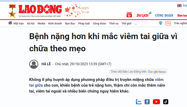 [THẬN TRỌNG] Viêm tai ngoài dùng thuốc gì để hạn chế biến chứng?