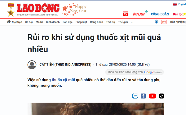 [Cập nhật mới] Phác đồ điều trị viêm mũi do bác sĩ chuyên khoa chia sẻ